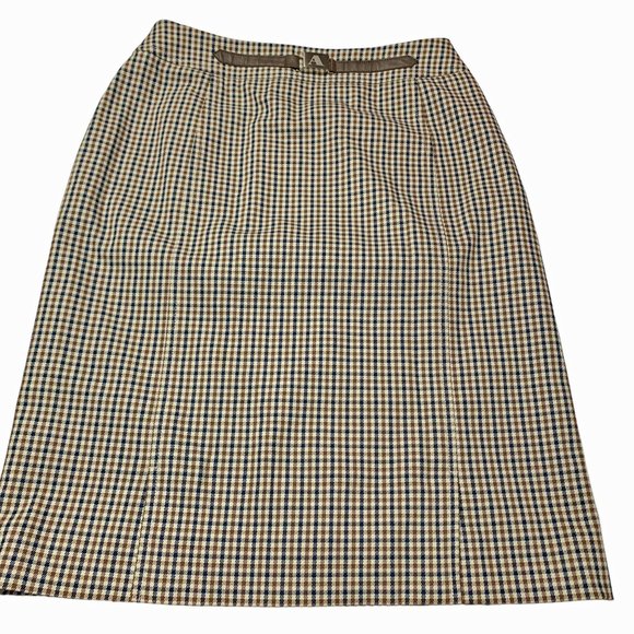 AQUASCUTUM LONDON‎ Check Pencil Skirt - Picture 4 of 8